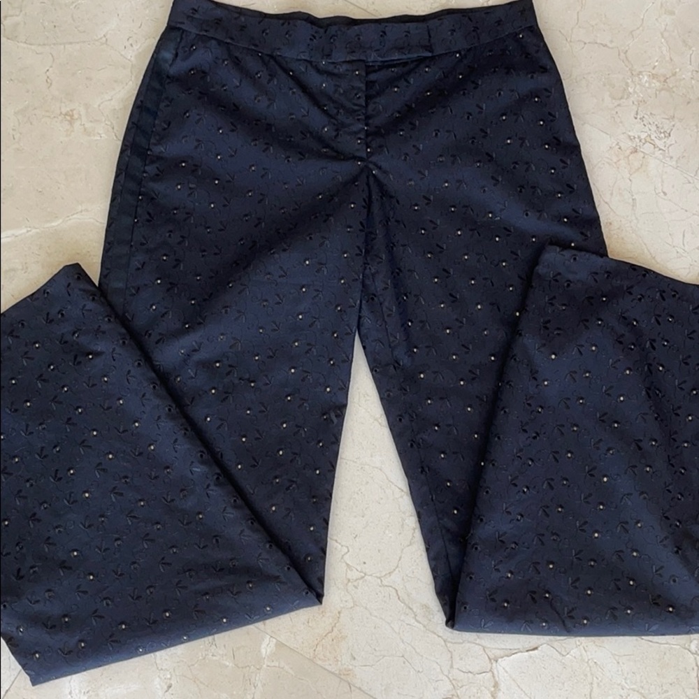HYPE PIQUE BLACK LINED SLACKS
